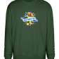 Mother's Day Flowers Design - Comfort Essential Unisex Sweater_GREEN BOTTLE_front