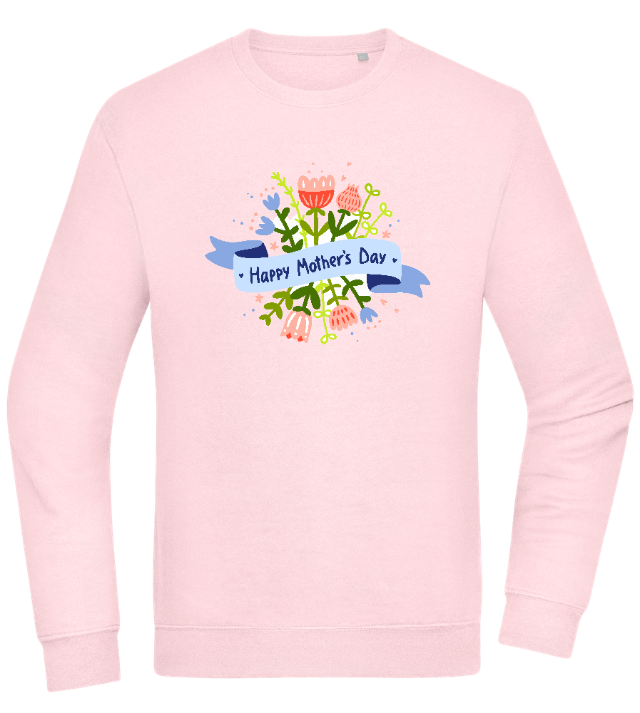 Mother's Day Flowers Design - Comfort Essential Unisex Sweater_LIGHT PEACH ROSE_front