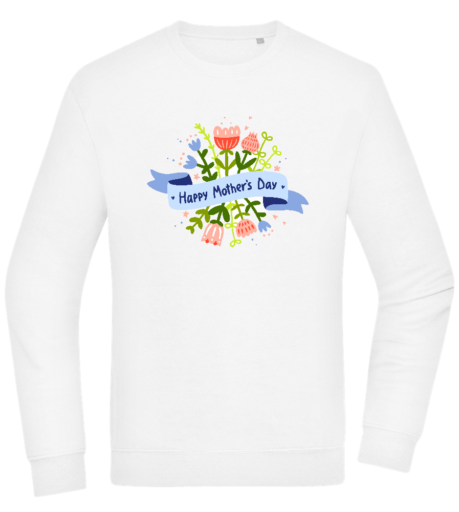 Mother's Day Flowers Design - Comfort Essential Unisex Sweater_WHITE_front