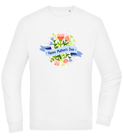 Mother's Day Flowers Design - Comfort Essential Unisex Sweater_WHITE_front