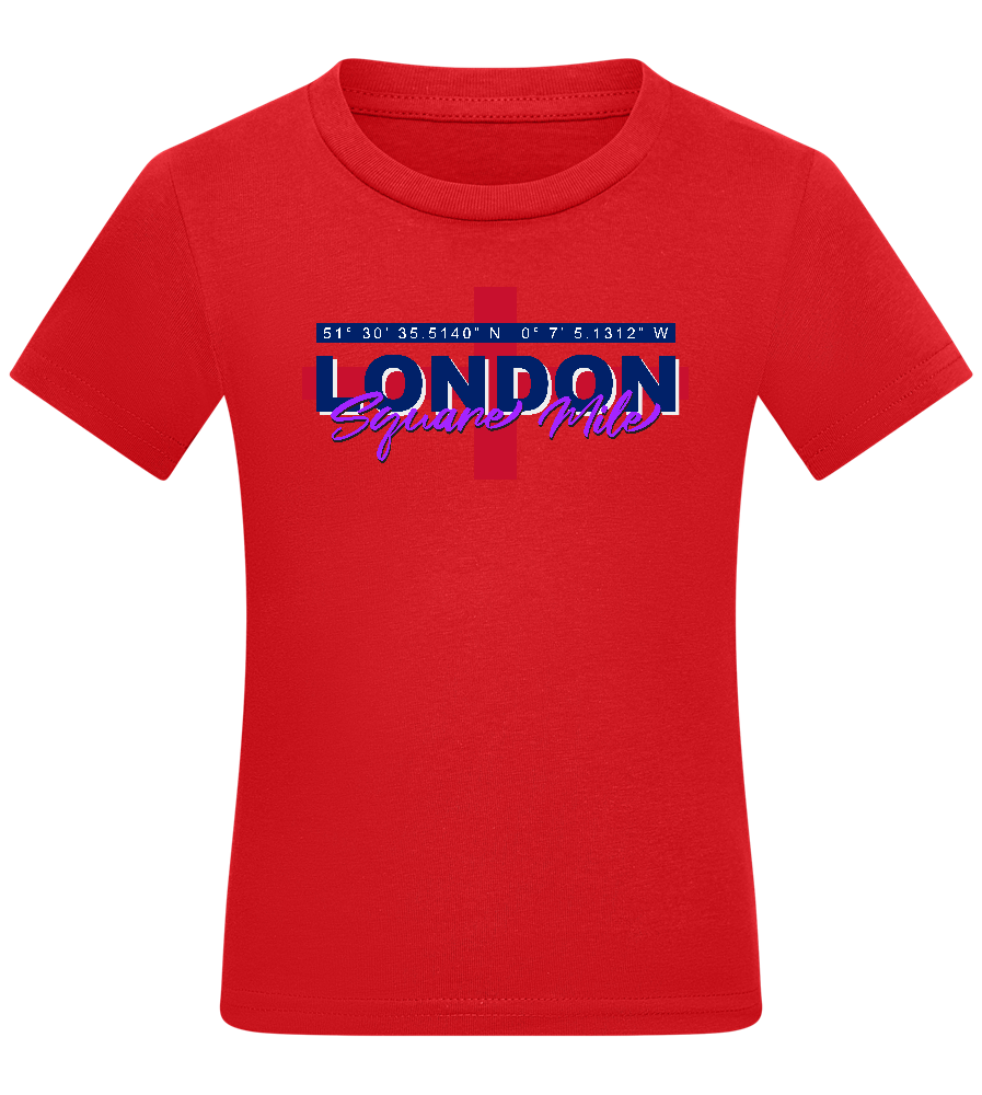 Square Mile Design - Comfort kids fitted t-shirt_RED_front