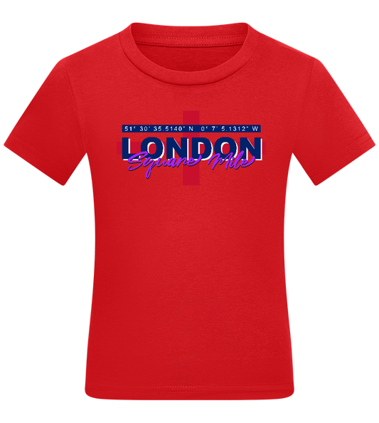 Square Mile Design - Comfort kids fitted t-shirt_RED_front