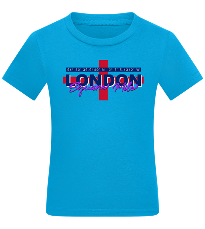 Square Mile Design - Comfort kids fitted t-shirt_TURQUOISE_front