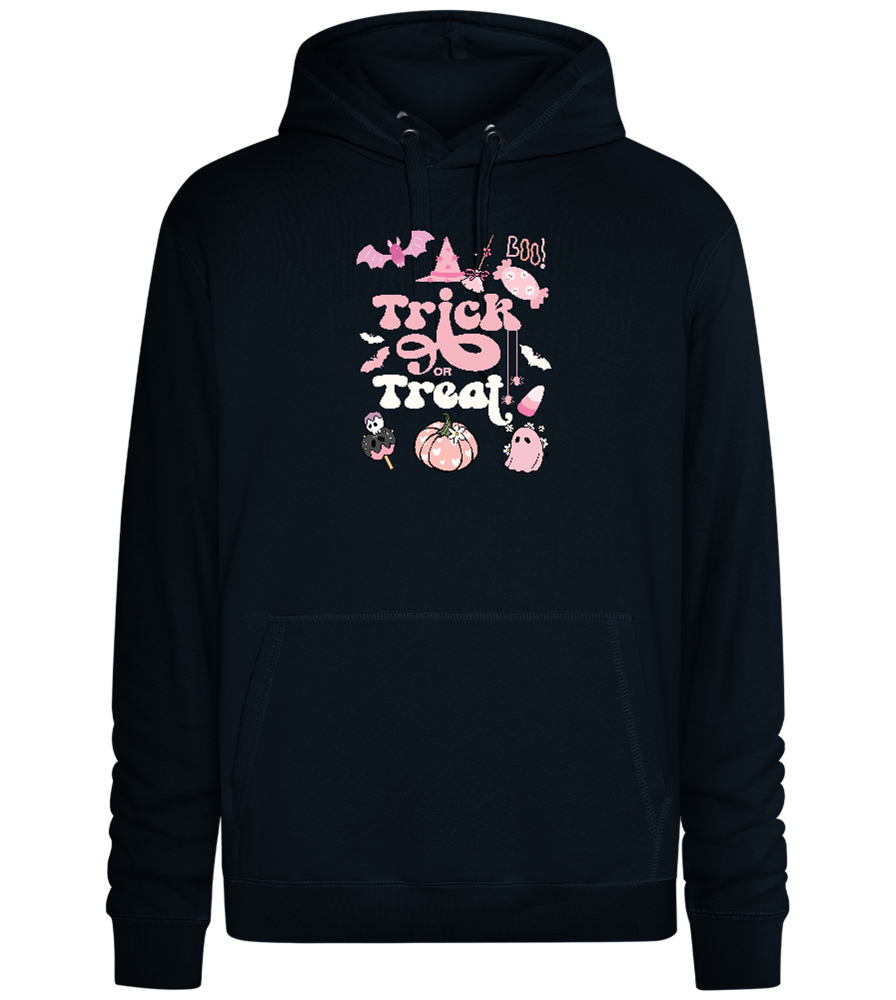 Pink Trick or Treat Design - Premium unisex hoodie_BLACK_front