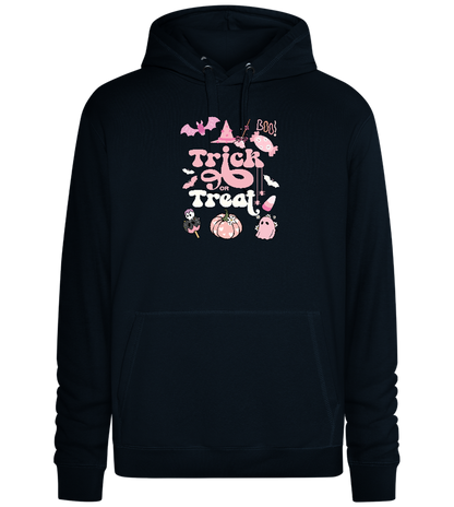 Pink Trick or Treat Design - Premium unisex hoodie_BLACK_front