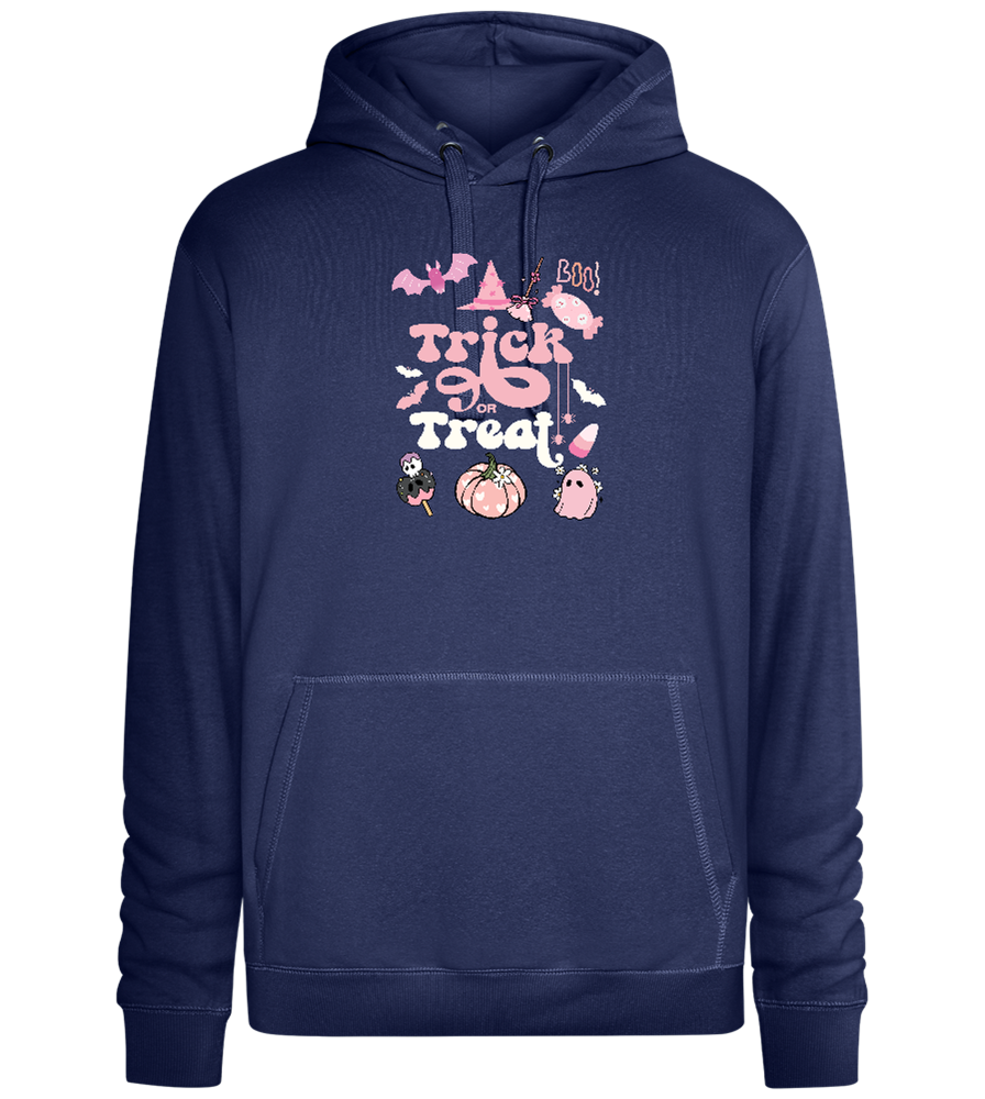 Pink Trick or Treat Design - Premium unisex hoodie_DENIM CHINA_front