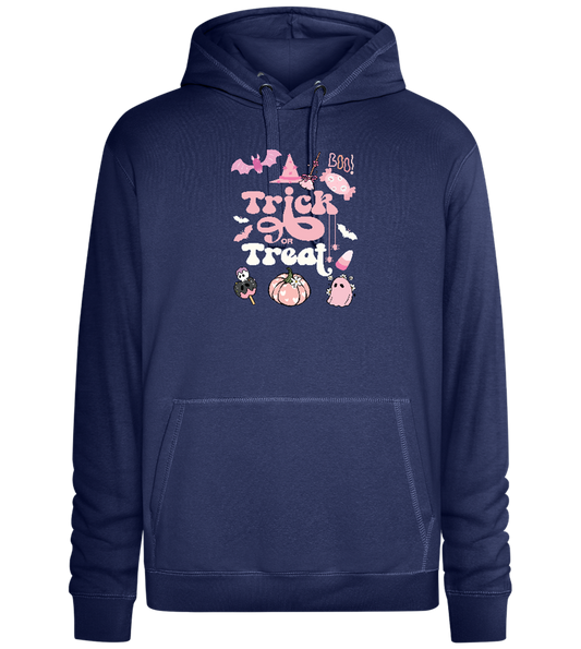 Pink Trick or Treat Design - Premium unisex hoodie_DENIM CHINA_front