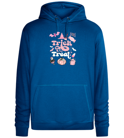 Pink Trick or Treat Design - Premium unisex hoodie_ROYAL_front