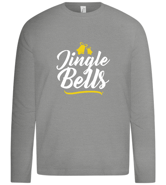 Christmas Jingle Bells Design - Premium kids long sleeve t-shirt_ORION GREY_front