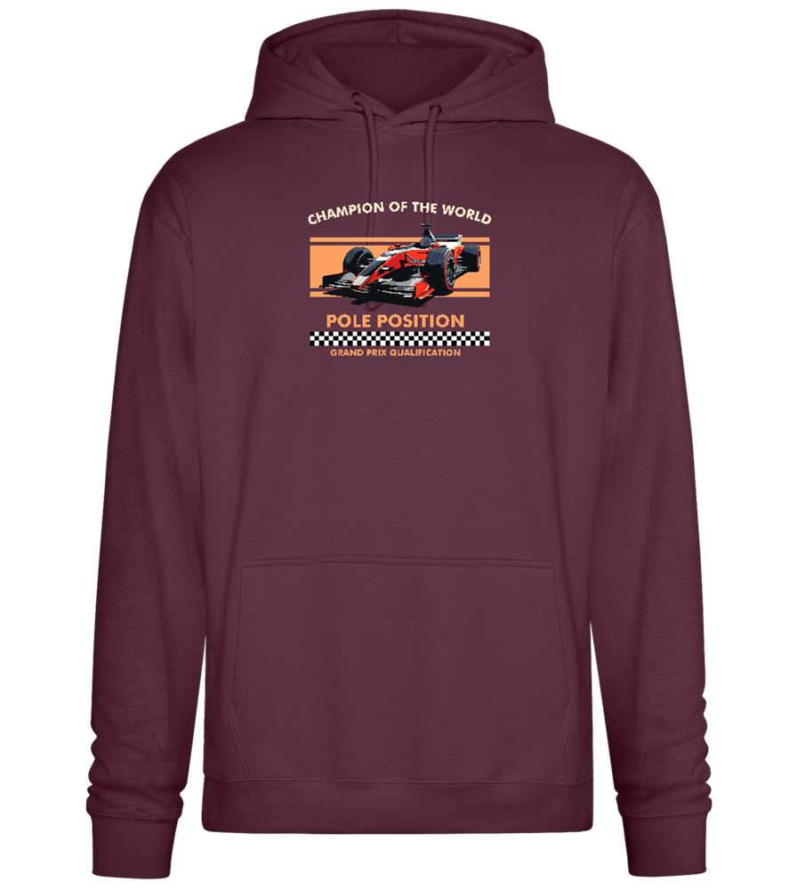 Champion of the World Design - Premium Essential Unisex Hoodie_BORDEAUX_front