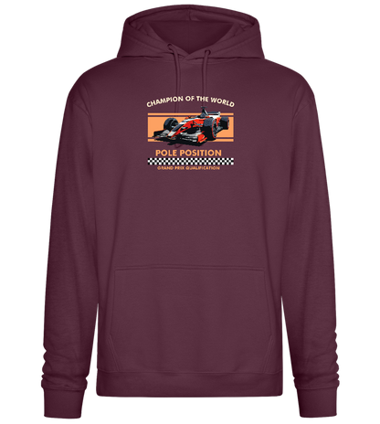 Champion of the World Design - Premium Essential Unisex Hoodie_BORDEAUX_front