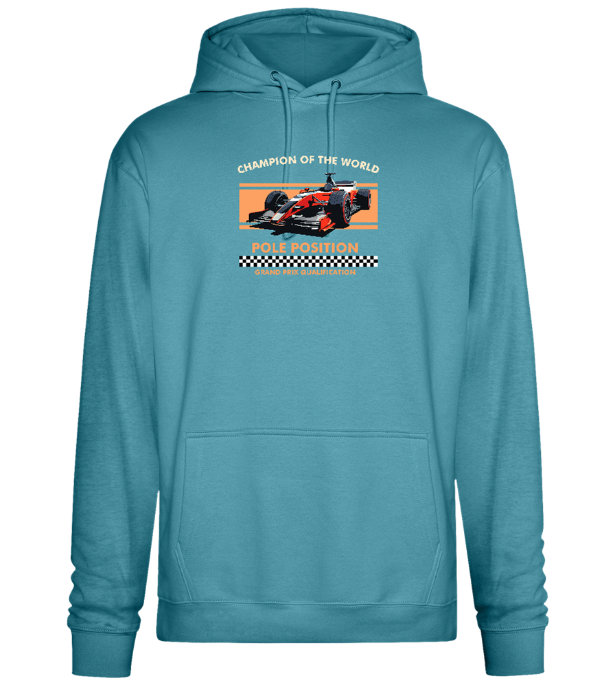 Champion of the World Design - Premium Essential Unisex Hoodie_POOL BLUE_front