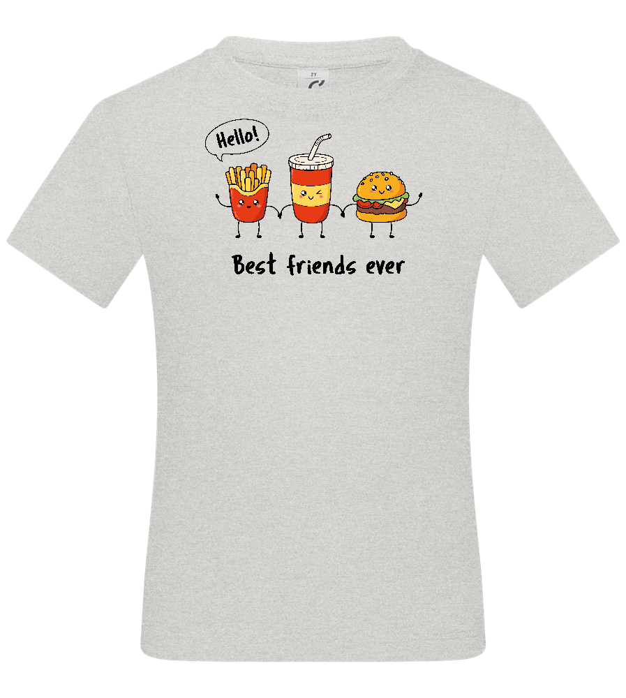 Best Friends Ever Junkfood Design - Basic kids t-shirt_VIBRANT WHITE_front