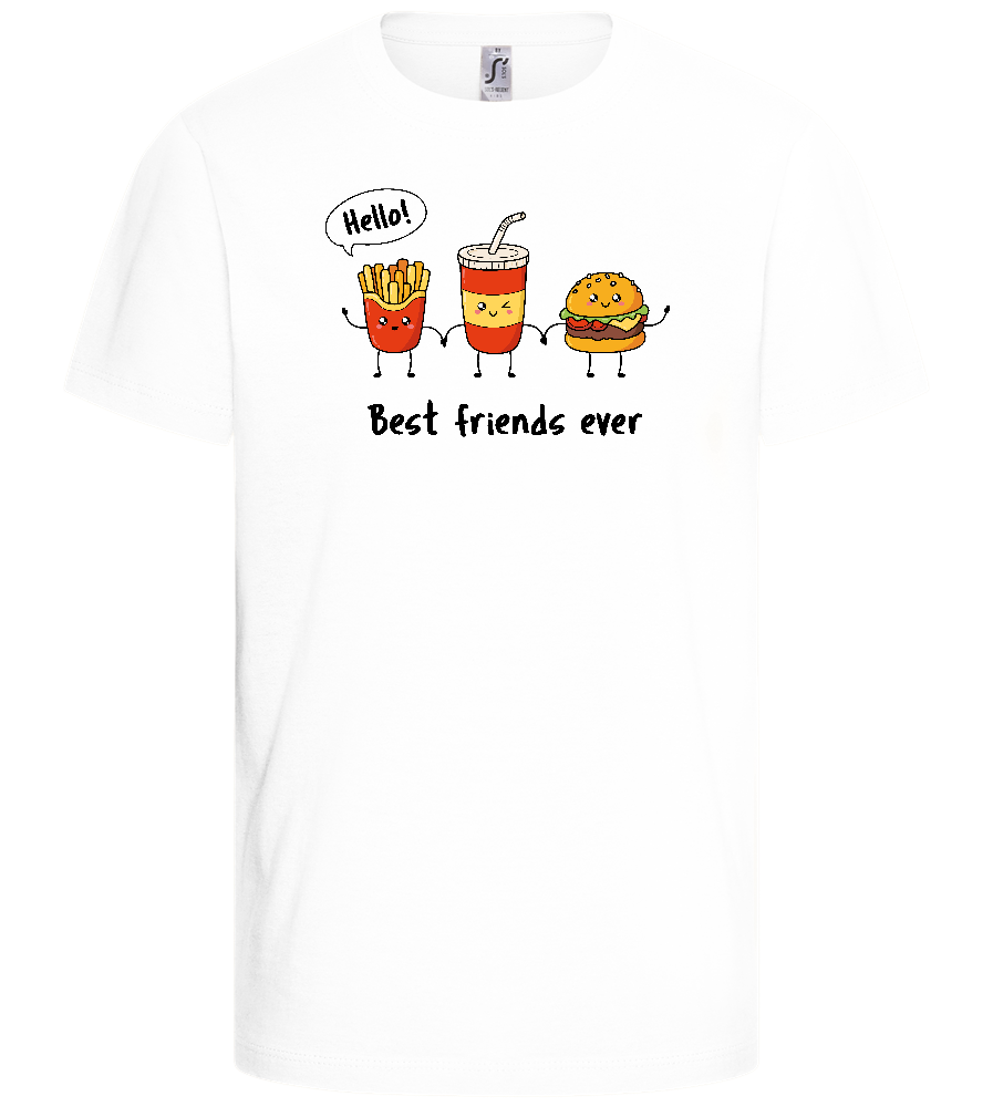 Best Friends Ever Junkfood Design - Basic kids t-shirt_WHITE_front