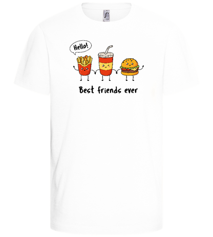 Best Friends Ever Junkfood Design - Basic kids t-shirt_WHITE_front