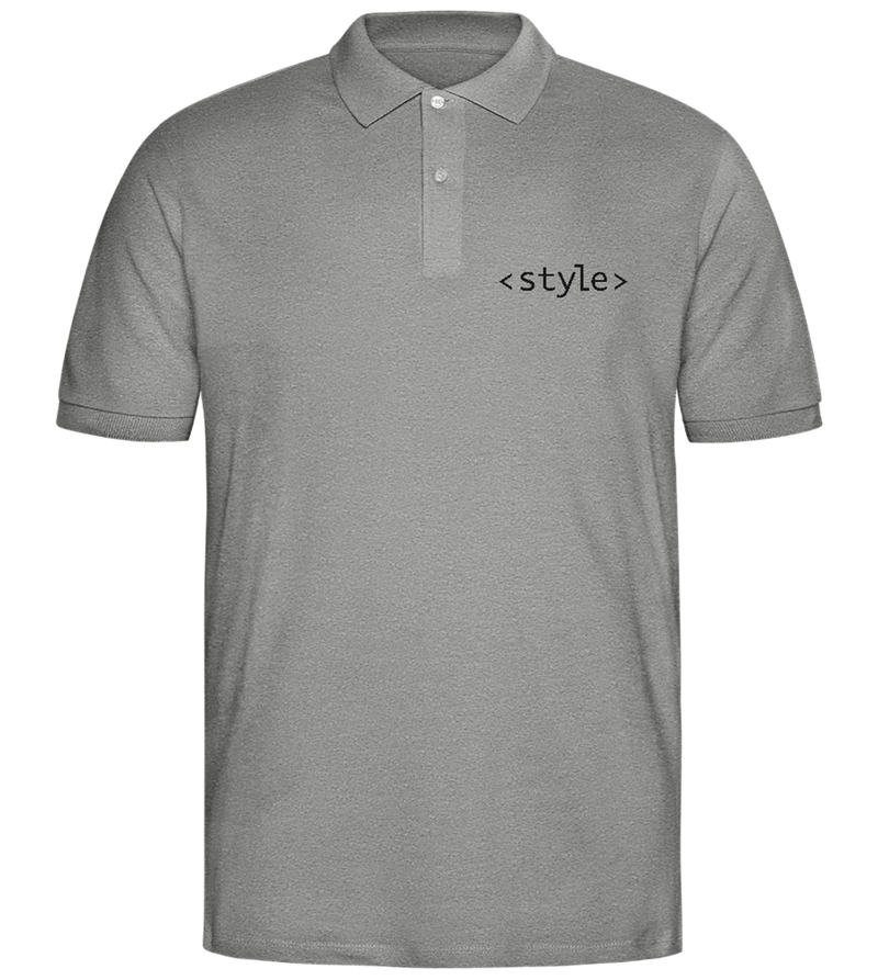 Style Code Design - Comfort men's polo shirt_ORION GREY II_front