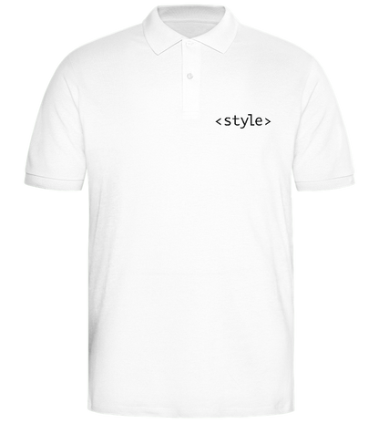 Style Code Design - Comfort men's polo shirt_WHITE_front