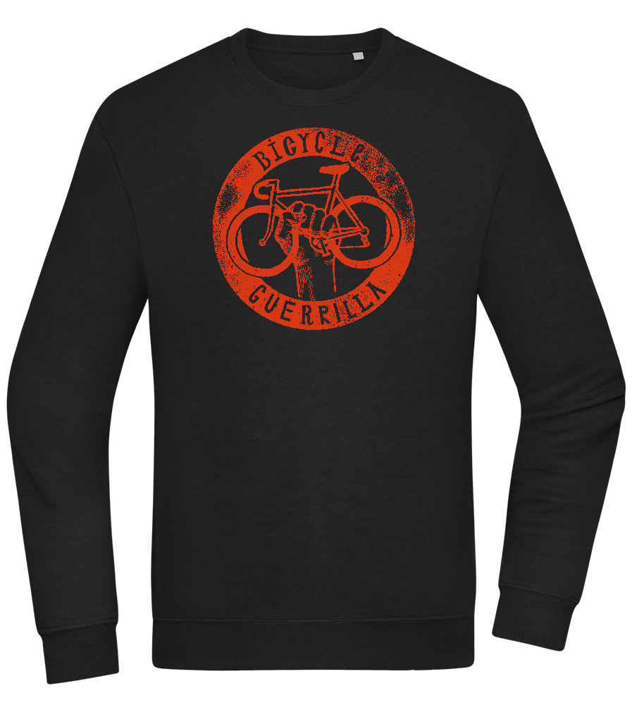 Bicycle Guerrilla Design - Comfort Essential Unisex Sweater_BLACK_front