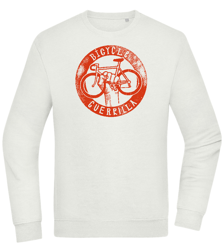 Bicycle Guerrilla Design - Comfort Essential Unisex Sweater_CREAMY GREEN_front