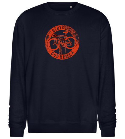 Bicycle Guerrilla Design - Comfort Essential Unisex Sweater_FRENCH NAVY_front