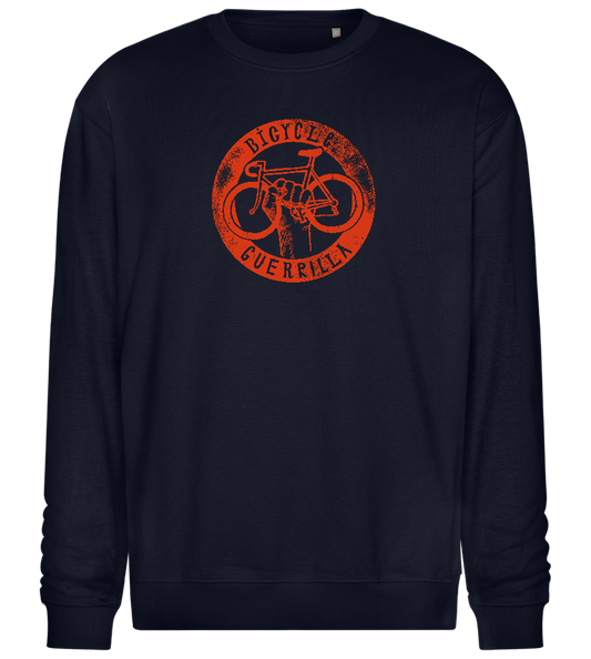 Bicycle Guerrilla Design - Comfort Essential Unisex Sweater_FRENCH NAVY_front