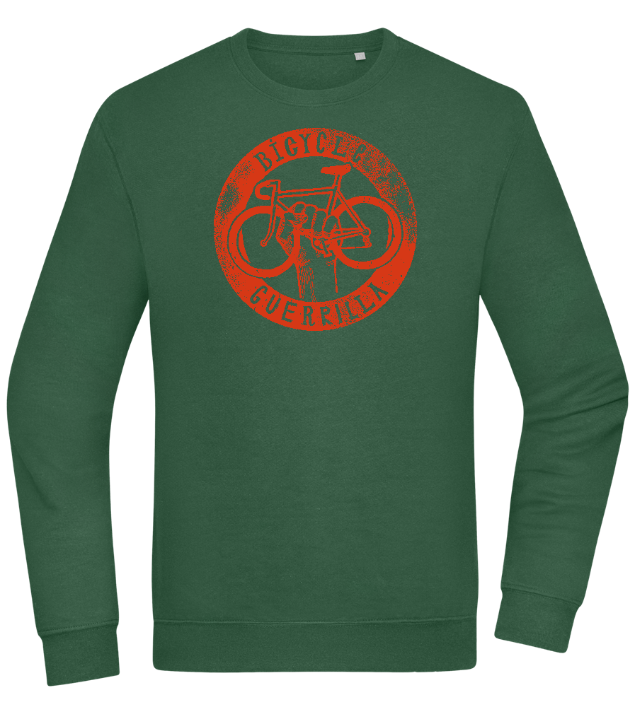 Bicycle Guerrilla Design - Comfort Essential Unisex Sweater_GREEN BOTTLE_front