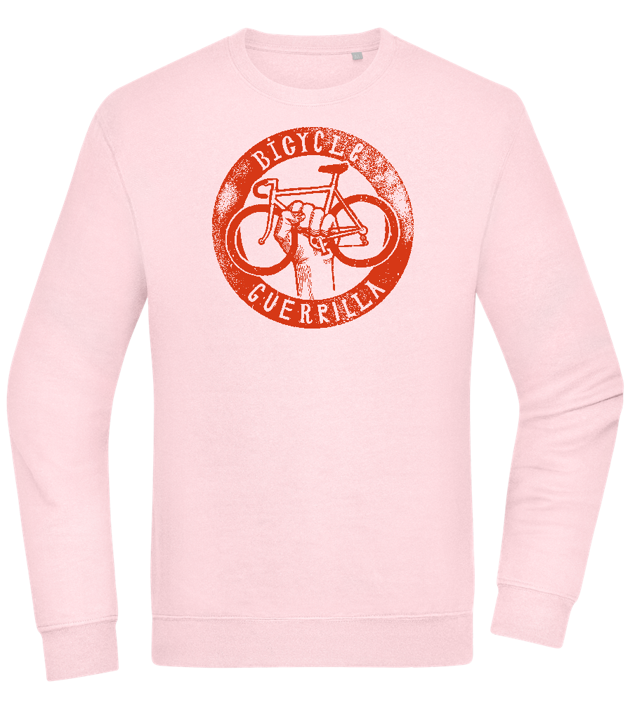 Bicycle Guerrilla Design - Comfort Essential Unisex Sweater_LIGHT PEACH ROSE_front