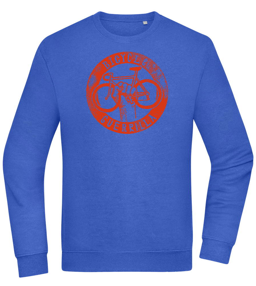 Bicycle Guerrilla Design - Comfort Essential Unisex Sweater_ROYAL_front