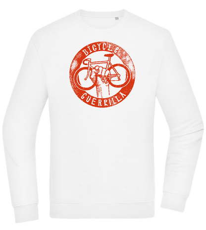 Bicycle Guerrilla Design - Comfort Essential Unisex Sweater_WHITE_front