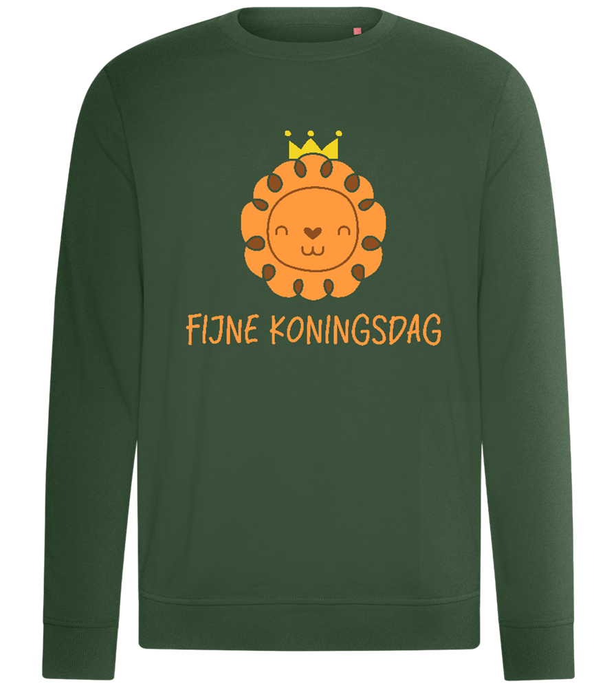 Fijne Koningsdag Design - Comfort unisex sweater_GREEN BOTTLE_front