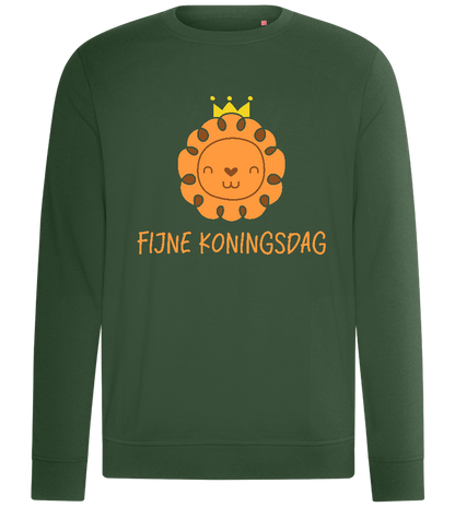 Fijne Koningsdag Design - Comfort unisex sweater_GREEN BOTTLE_front