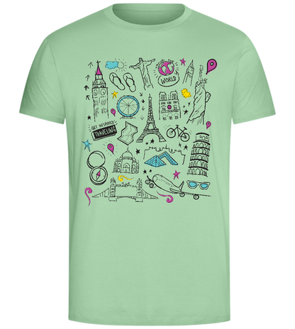 Sights of the World Design - Comfort Unisex T-Shirt_ICE GREEN_front