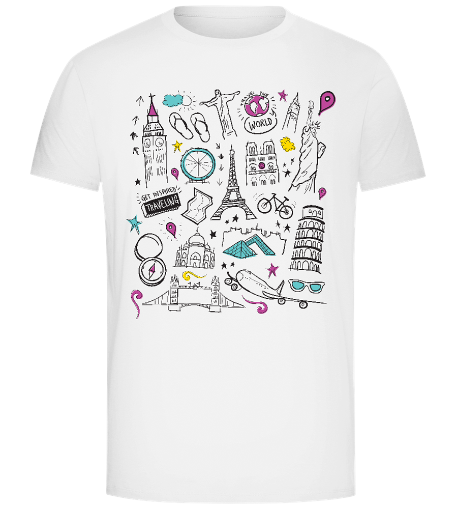 Sights of the World Design - Comfort Unisex T-Shirt_WHITE_front