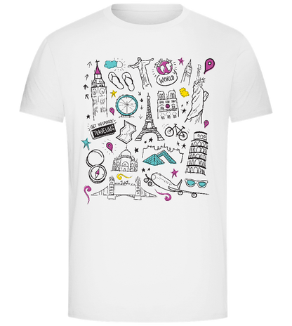 Sights of the World Design - Comfort Unisex T-Shirt_WHITE_front