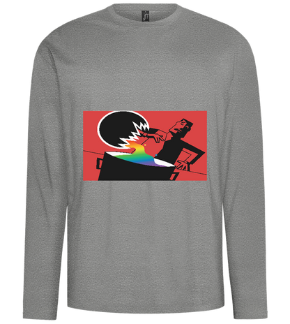 Chemical X Design - Comfort men's long sleeve t-shirt_ORION GREY_front