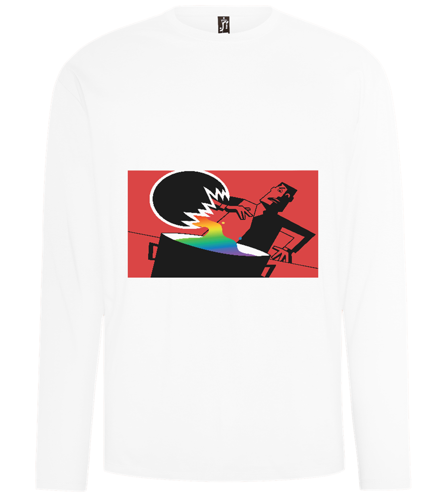 Chemical X Design - Comfort men's long sleeve t-shirt_WHITE_front