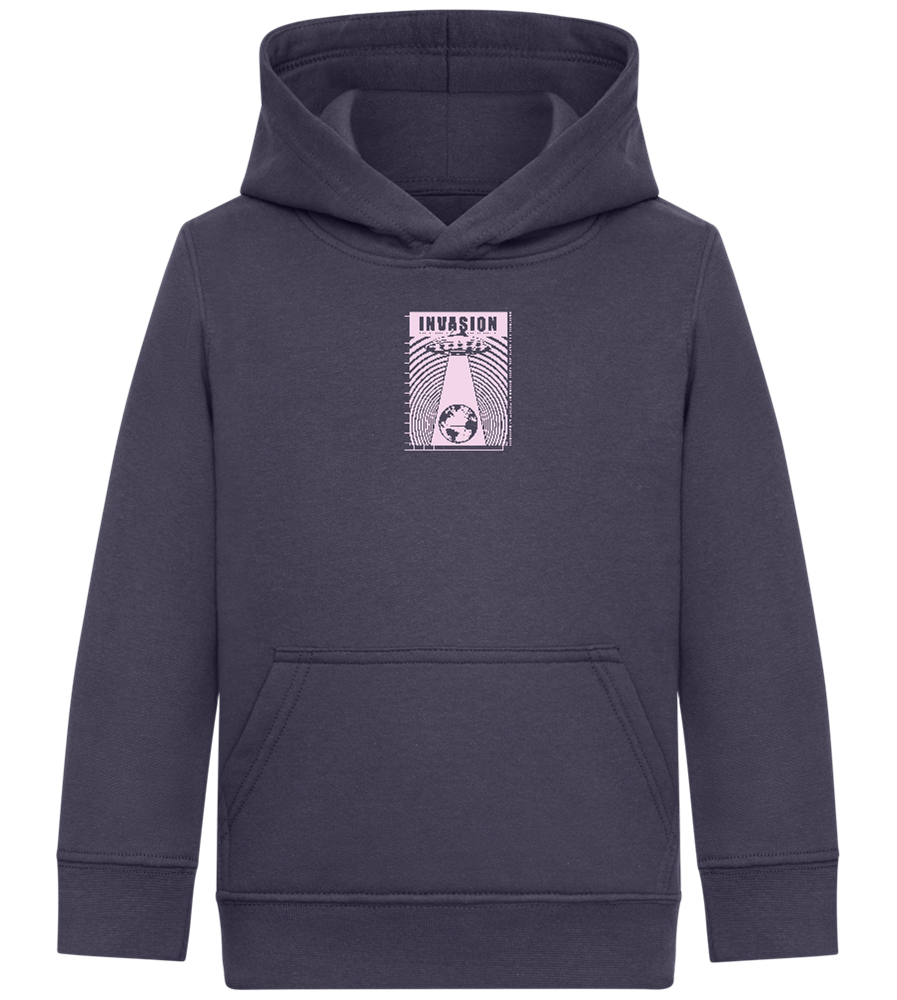 Invasion Ufo Design - Comfort Kids Hoodie_FRENCH NAVY_front