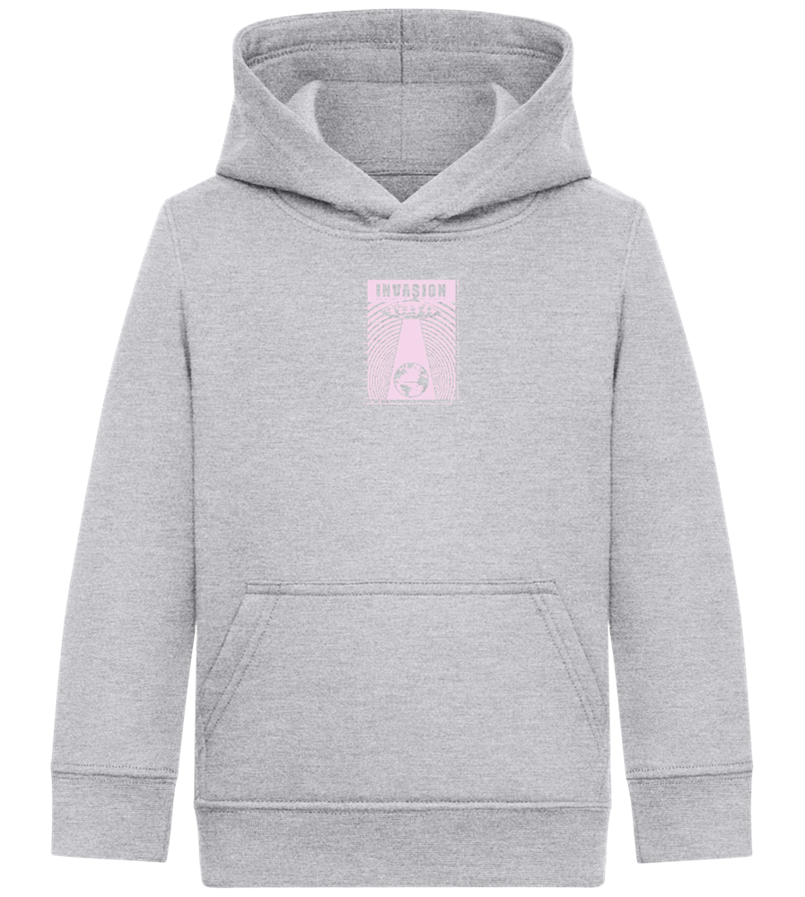 Invasion Ufo Design - Comfort Kids Hoodie_ORION GREY II_front