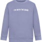 Im With the Band Design - Comfort Kids Sweater_BLUE_front