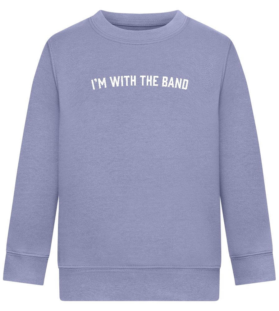 Im With the Band Design - Comfort Kids Sweater_BLUE_front