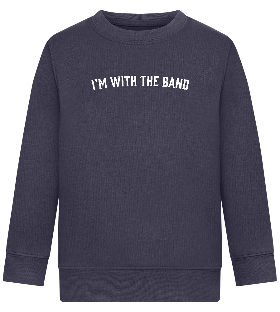 Im With the Band Design - Comfort Kids Sweater_FRENCH NAVY_front