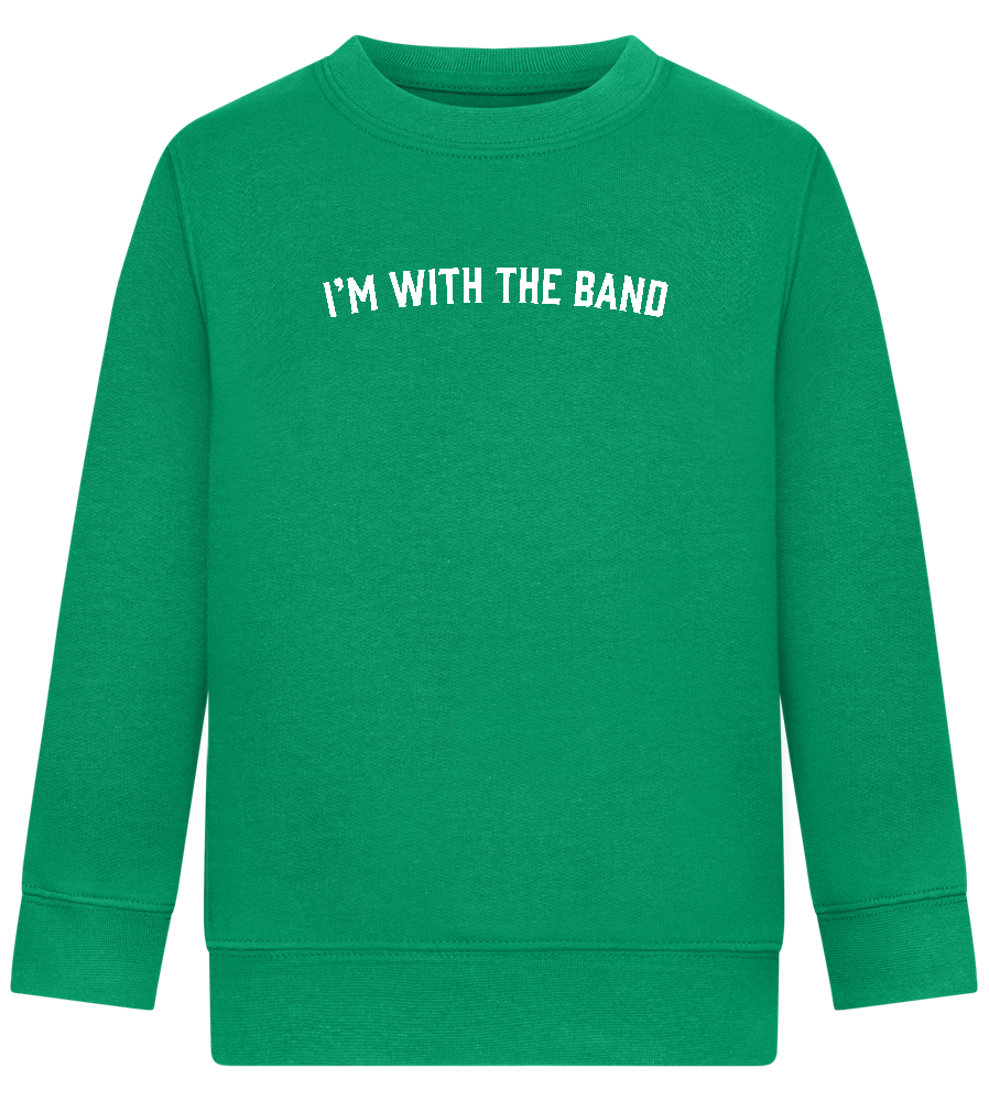 Im With the Band Design - Comfort Kids Sweater_MEADOW GREEN_front