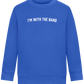 Im With the Band Design - Comfort Kids Sweater_ROYAL_front