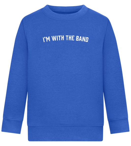 Im With the Band Design - Comfort Kids Sweater_ROYAL_front