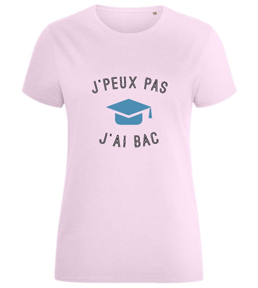 J'peux Pas J'ai Bac Design - Comfort women's fitted t-shirt_LIGHT PINK_front