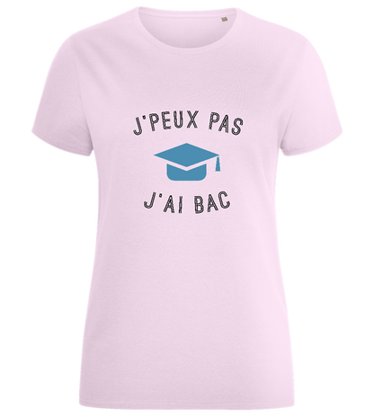 J'peux Pas J'ai Bac Design - Comfort women's fitted t-shirt_LIGHT PINK_front