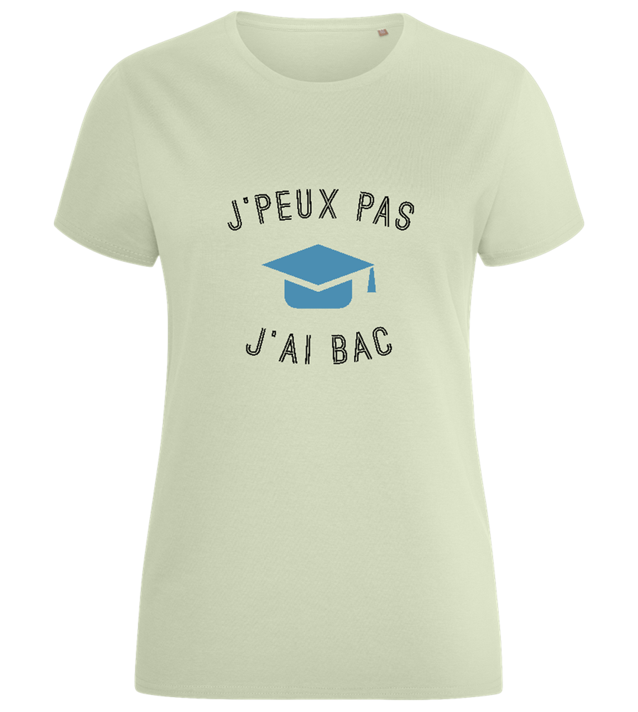 J'peux Pas J'ai Bac Design - Comfort women's fitted t-shirt_SILESTONE_front