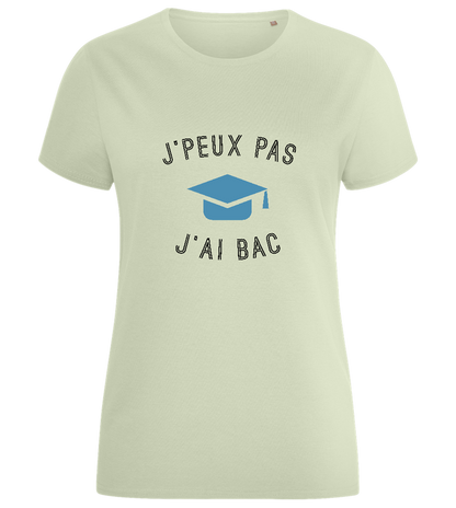 J'peux Pas J'ai Bac Design - Comfort women's fitted t-shirt_SILESTONE_front