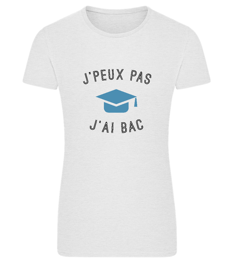 J'peux Pas J'ai Bac Design - Comfort women's fitted t-shirt_VIBRANT WHITE_front