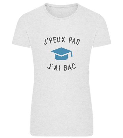 J'peux Pas J'ai Bac Design - Comfort women's fitted t-shirt_VIBRANT WHITE_front